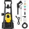 VEVOR Electric Pressure Washer, 2000 PSI, Max. 1.76 GPM Power Washer w/ 30 ft Hose, 5 Quick Connect Nozzles, Foam Cannon, Portable to Clean Patios