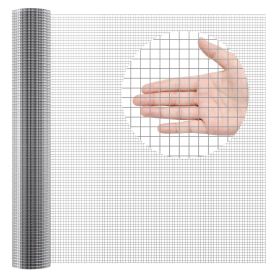 VEVOR Hardware Cloth, 1/2 inch 48in x 50 ft 19 Gauge, Hot Dipped Galvanized Wire Mesh Roll, Chicken Wire Fencing, Wire Mesh for Rabbit Cages, Gar