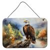 NEW Eagle Wall or Door Hanging Prints Aluminum Metal Sign Kitchen Wall Bar Bathroom Plaque Home Decor, 8HX12W, Multicolor