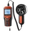 Split Handheld Anemometer, 14°F -140°F , Digital Wind Speed CFM Meter Gauge with LED Backlight Screen