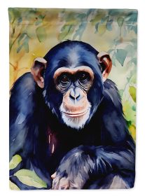 Chimpanzee Garden Flag Mailbox Flag Decorative Yard Flag Banner Outside Patio Artwork Yard Flower Beds, Garden Size, Multicolor