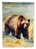 Grizzly Bear Garden Flag Mailbox Flag Decorative Yard Flag Banner Outside Patio Artwork Yard Flower Beds, Garden Size, Multicolor