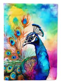 Hippie Animal Peacock Garden Flag Mailbox Flag Decorative Yard Flag Banner Outside Patio Artwork Yard Flower Beds, Garden Size, Multicolor