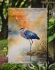 Blue Heron Garden Flag Mailbox Flag Decorative Yard Flag Banner Outside Patio Artwork Yard Flower Beds, Garden Size, Multicolor