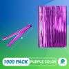 Purple Metallic Twist Ties for Bags 4 Inch. 1000 Pack of Aluminum Foil Christmas Twist Ties for Treat Bags. Reusable Bread Ties. Flexible Metallic Twi