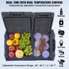 VEVOR Portable Car Refrigerator Freezer Compressor 40 L Dual Zone for Home Car