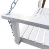 Front Porch Swing with Armrests, Wood Bench Swing with Hanging Chains,for Outdoor Patio ,Garden Yard, porch, backyard, or sunroom,Easy to Assemble