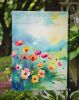 Anemones in Watercolor Garden Flag Mailbox Flag Decorative Yard Flag Banner Outside Patio Artwork Yard Flower Beds, Garden Size, Multicolor