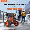 VEVOR Gas Pressure Washer, 4400 PSI 4.0 GPM, Gas Powered Pressure Washer with Copper Pump, Spray Gun and Extension Wand, 5 Quick Connect Nozzles
