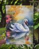 Swan Garden Flag Mailbox Flag Decorative Yard Flag Banner Outside Patio Artwork Yard Flower Beds, Garden Size, Multicolor