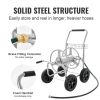 VEVOR Hose Reel Cart, Hold Up to 250 ft of 5/8'' Hose, Garden Water Hose Carts Mobile Tools with 4 Wheels