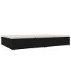 Convertible Sun Bed with Cushions Poly Rattan Black