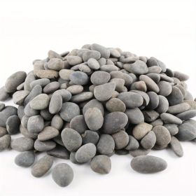 18 Pounds of 1 - Inch Natural Mexican Beach Pebbles - Ideal River Rocks for Garden Landscape, Stone Paving (18lbs: Matte Color)